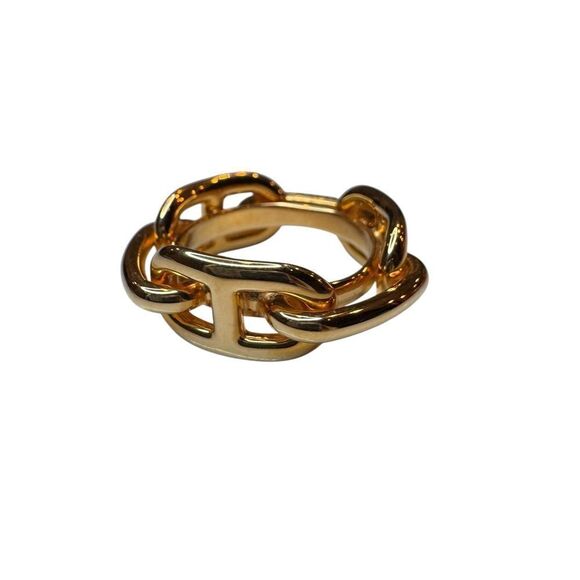 Hermes Gold Plated Scarf Ring - Picture 2 of 4